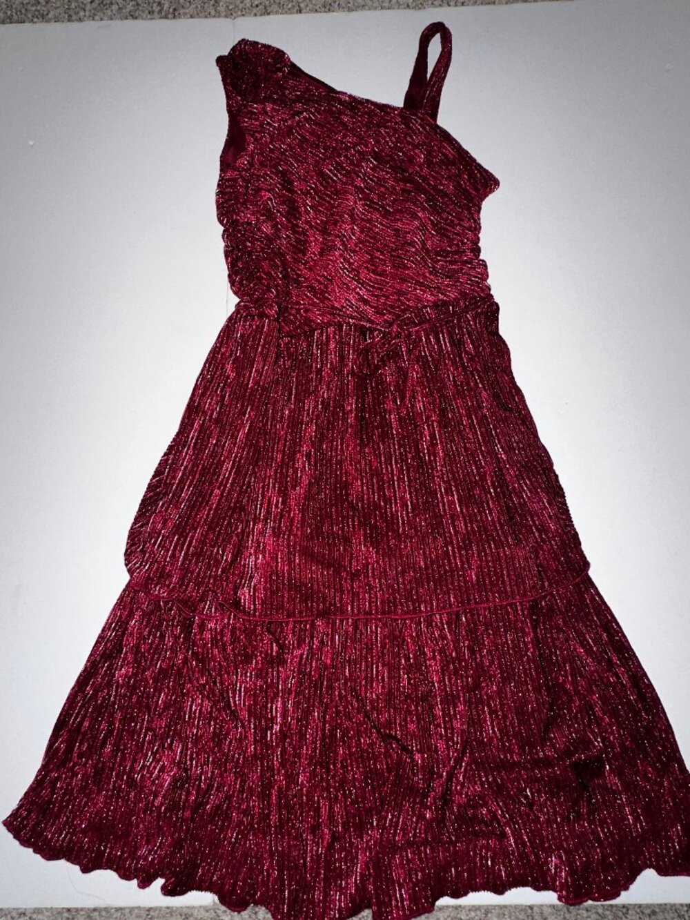 Speechless Kids STUNNING Prom/Formal Dance dress Size 16 girls Burgundy sparkle